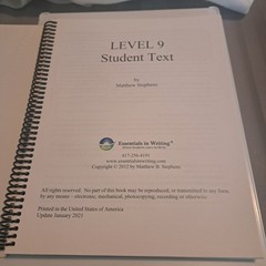 ESSENTIALS IN WRITING Level 9 Text book (spiral) & 3 DVDs Matthew Stephens 2021