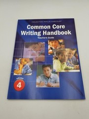 Journeys: Common Core Writing Handbook, Teacher’s Guide, Grade 4