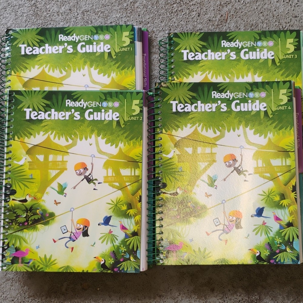 Pearson ReadyGEN Teacher’s Guide Grade 5 Units 1-4 Spiral Bound Set