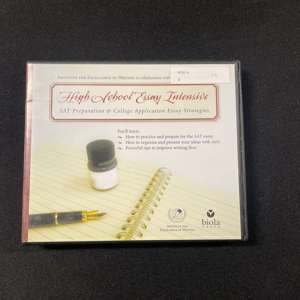 IEW High School Essay Intensive DVDs – SAT Preparation and College Application..