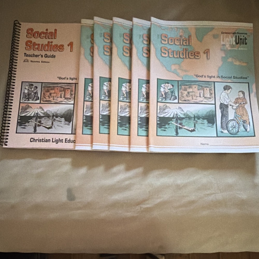Christian Light Education Social Studies 1 Teacher’s Guide + Student Units