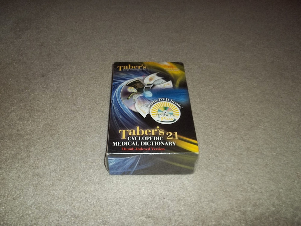 Taber’s Cyclopedic Medical Dictionary 21st Edition Thumb Indexed DVD NEW SEALED