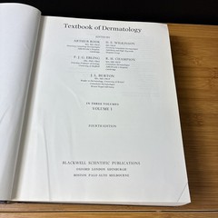Textbook of Dermatology Vol 1 Fourth Edition (Hardcover, 1986) Blackwell Vintage