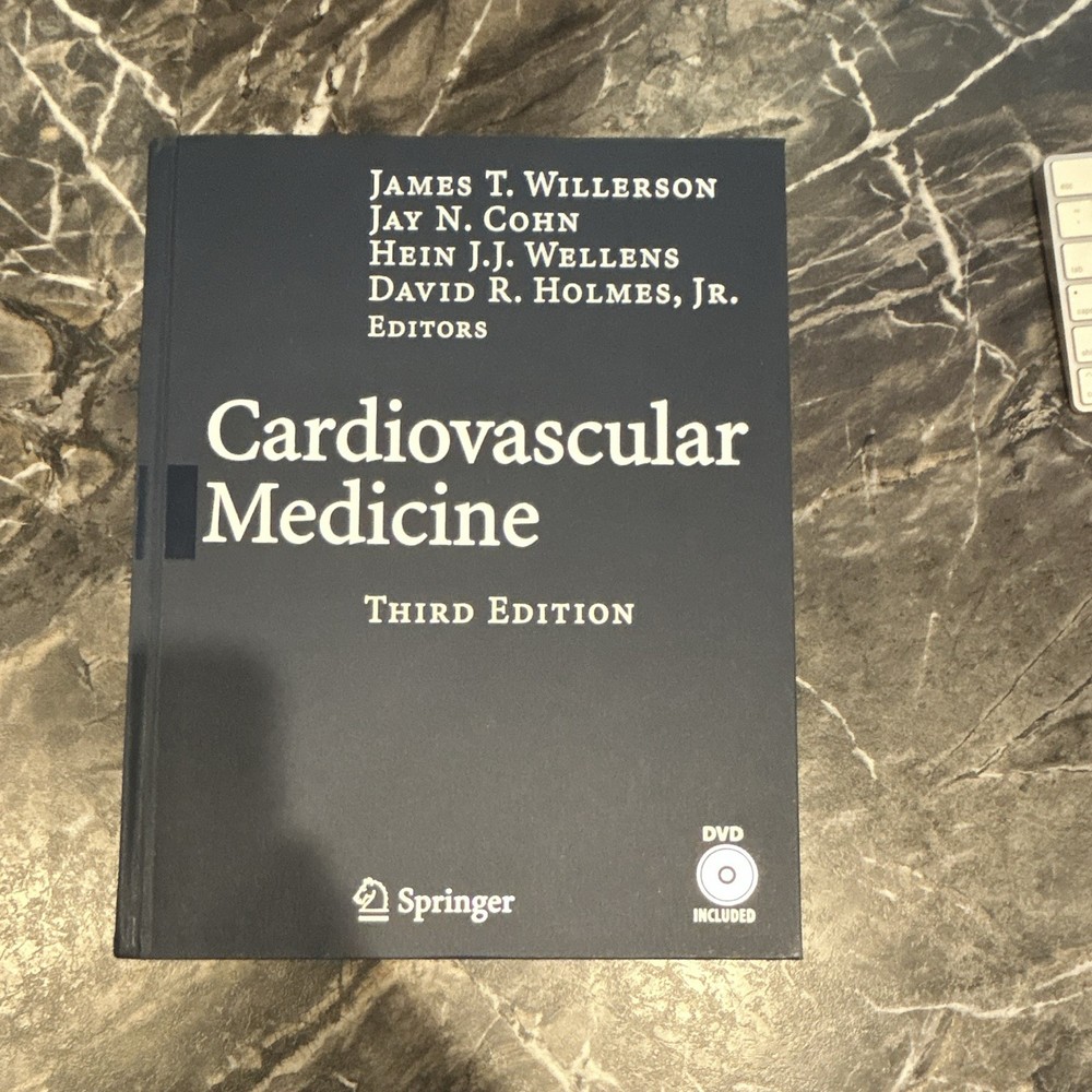 Springer Cardiovascular Medicine 3rd Ed Hardcover Textbook w/ DVD