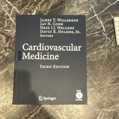 Springer Cardiovascular Medicine 3rd Ed Hardcover Textbook w/ DVD