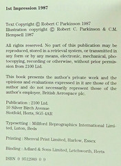 Citizens Of The Sky by Parkinson, 2100 Ltd 1987 Space Exploration Book
