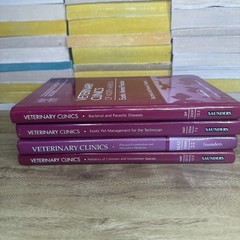 Lot Of 4 Veterinary Clinics Of North America: Exotic Animal Practice Hardcover