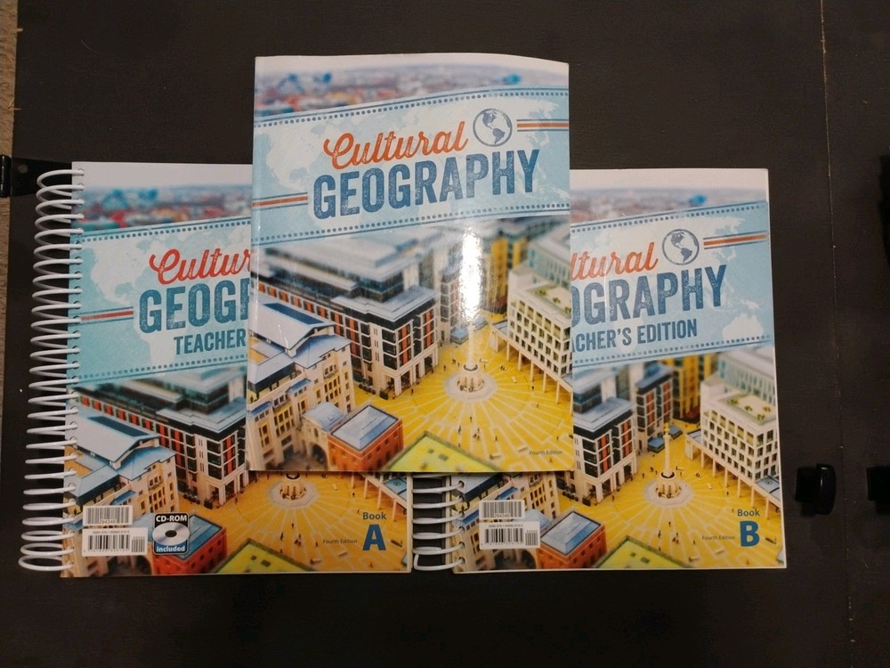 BJU Press Cultural Geography Teacher’s Edition A&B-Student Text with CD ROM 4th