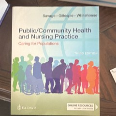 F.A. Davis Public/Community Health 3rd Ed Paperback Online Resources
