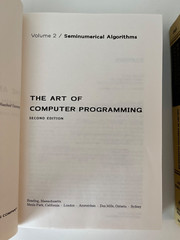 The Art of Computer Programming (2nd Edition) Vol 1-3 by Donald E. Knuth