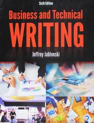Business and Technical Writing