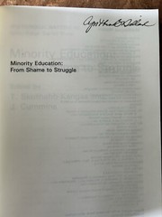 Minority Education : from Shame to Struggle : Multilingual Matters – Paperback