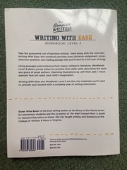 Writing With Ease Level 3 Well Trained Mind Press Student Workbook Read