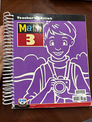 BJU Press Math 3 Teacher’s Ed. 3rd Ed. Spiral Bound + CD-ROM