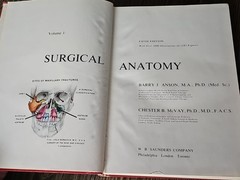 Surgical Anatomy Volume 1+2 Book Anson McVay 1971 GC HC