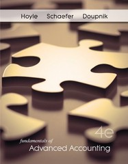 LOOSE-LEAF FUNDAMENTALS OF ADVANCED ACCOUNTING By Joe Ben Hoyle & Thomas