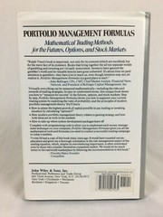 Portfolio Management Formulas – Ralph Vince (Hardback, 1990)