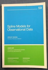 Spline Models for Observational Data by Grace Wahba (1990, Trade Paperback)