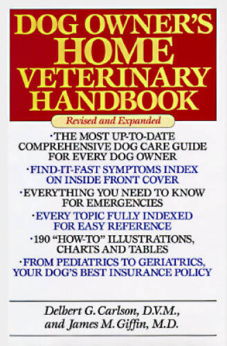Dog Owner’s Home Veterinary Handbook – Hardcover By Carlson, Delbert G. – GOOD