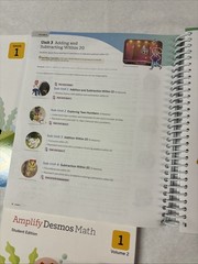 Amplify Desmos Math Grade 1 Set: Teachers 1 Student 1 2 & More (4 Books)