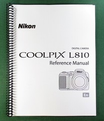 Nikon L810 Reference Manual: 216 Pages & Protective Covers!