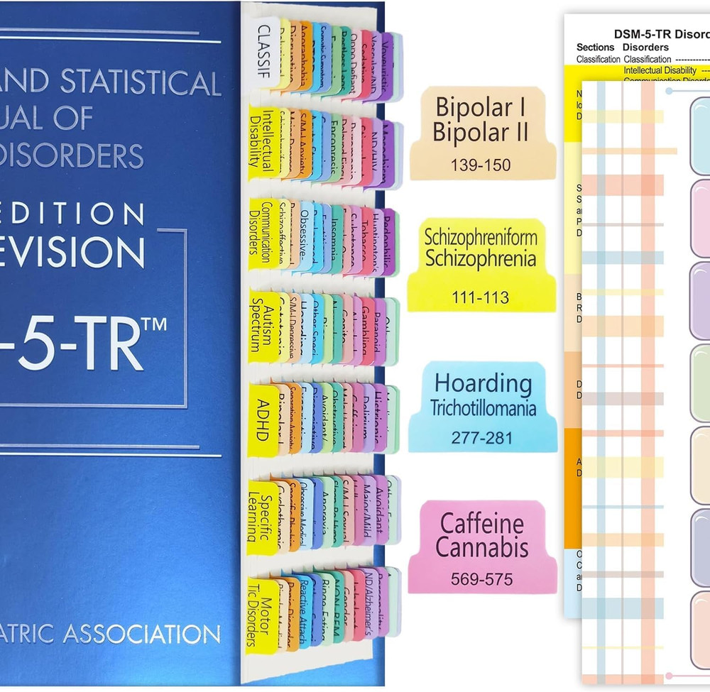 Diagnostic and Statistical Manual of Mental Disorders DSM 5 TR + Tabs USA Stock