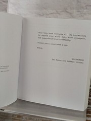 642 Tiny Things to Write About by San Francisco Writers Grotto Paperback
