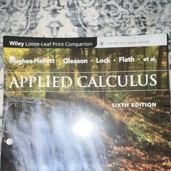 Wiley Applied Calculus 6th Ed Loose-Leaf Textbook Hughes-Hallett Gleason