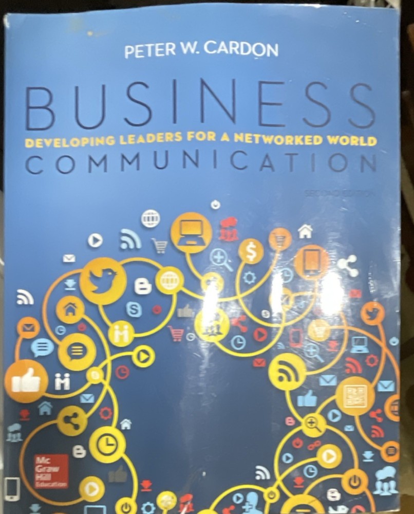 Business Communication: Developing Leaders by Cardon, McGraw Hill, Paperback