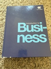 OpenStax Introduction to Business Hardcover Textbook ISBN 9781947172548