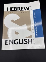 Lot 2 Hebrew Grammar By Example: Parallel Texts, Learn Hebrew Alphabet 120 Pages