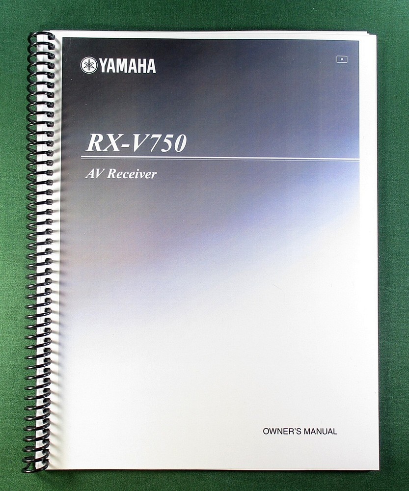 Yamaha RX-V750 Instruction Manual: 92 Pages & Protective Covers!