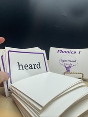 SAXON PHONICS & SPELLING SIGHT WORD DECK / 84 SIGHT WORD CARDS / GRADE 1