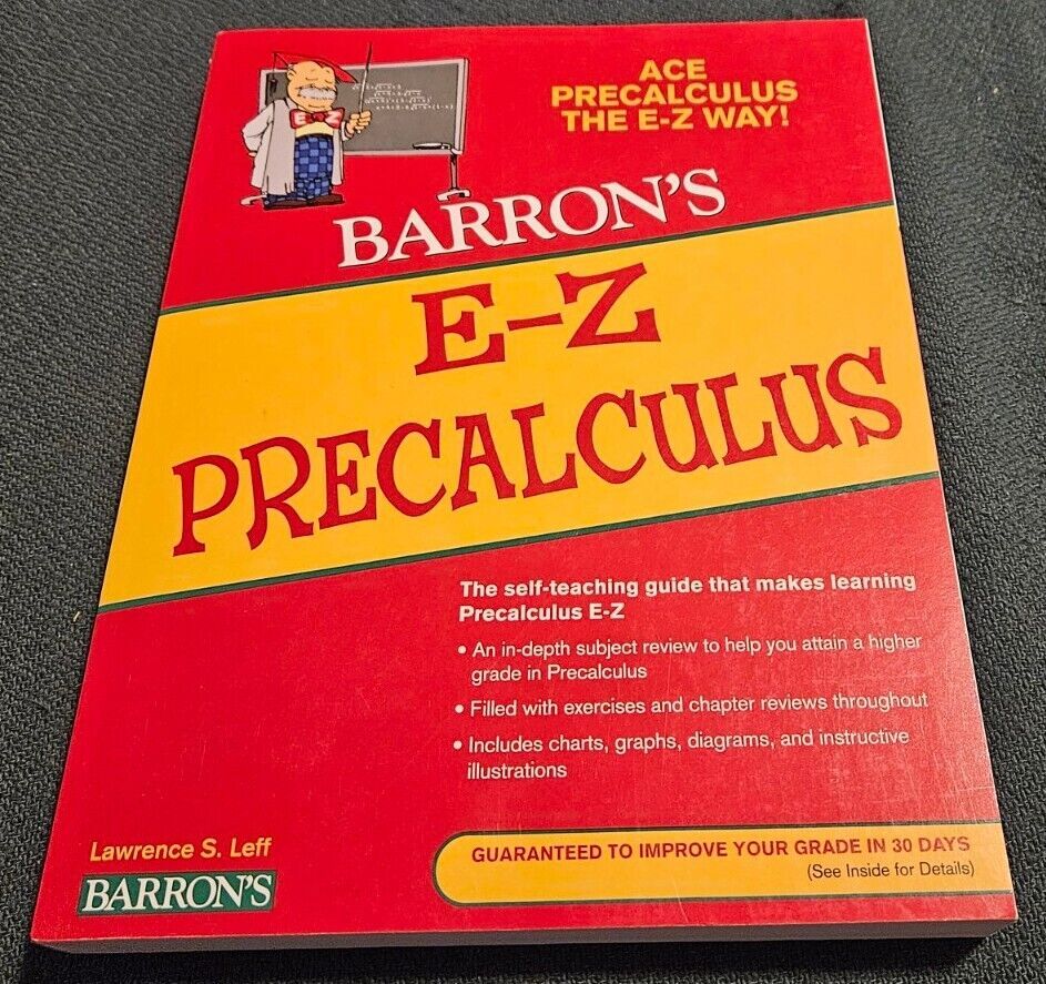 Barron’s Easy Way Ser.: E-Z Precalculus by Peter Eisen (2009, Trade…