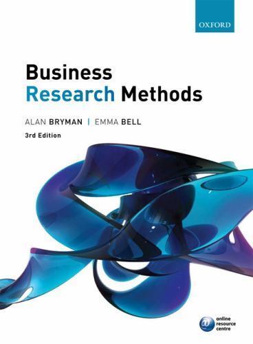 Business research methods by Not Available (Paperback, 2013)