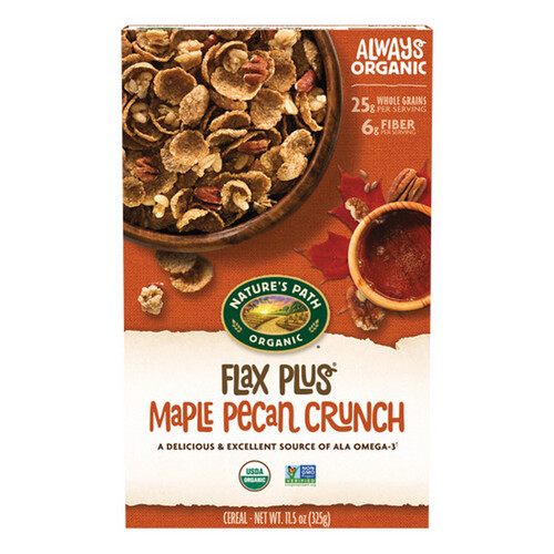 Organic Flax Plus Maple Pecan Crunch 11.5 Oz(Case Of 12) By Natures Path