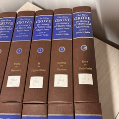New Grove Dictionary Of Music And Musicians Stanley Sadie 20 Vol HB 1980 ExLib