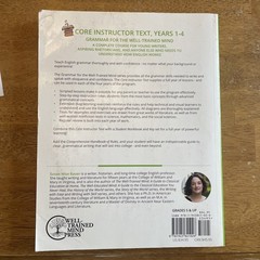 Grammar for the Well-Trained Mind: Core Instructor Text Years 1-4 Homeschool
