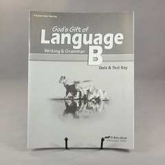 God’s Gift of Language B Writing Grammar Quiz Test Key A Beka Book Paperback