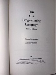 The C++ Programming Language Book Second Edition by Bjarne Stroustrup Computer