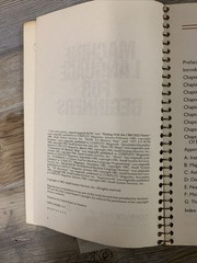 Machine Language for Beginners—Richard Mansfield (Trade Paperback, Spiral Bound)