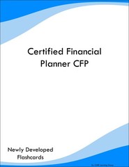 Certified Financial Planner CFP Study Guide Prep Flashcards