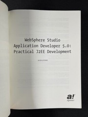 WebSphere Studio Application Developer 5.0 by Igor Livshin VTG Compter Book