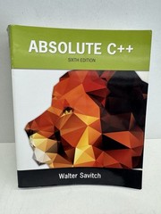 Absolute C++ (6th Edition) – Paperback By Savitch, Walter – VG COND