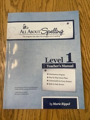 All About Spelling Level 1 Teachers Manual Marie Rippel 2006 978-1-935197-04-1