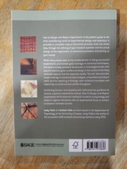 How To Design And Report Experiments by Andy Field & Graham Hole
