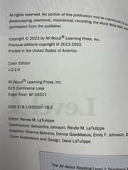 All About Reading Level 1/2023 Teacher Manual 3 Readers Bookmark COLOR EDITION