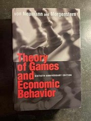 Theory of Games and Economic – Hardcover, by von Neumann John; – Very Good u