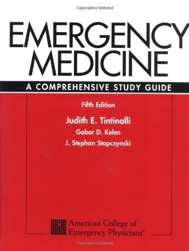 Emergency Medicine: A Comprehensive Study Guide – Hardcover – VERY GOOD
