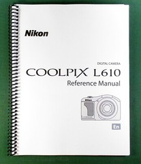 Nikon L610 Reference Manual: 252 Pages & Protective Covers!